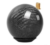 Gdfnmogo Gear Ball, Carbon for fibre, M8 for m10, Black Red | Carbon for fibre Look, Lightweight for shifter Handle, Manual, Interior Replacement