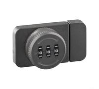 Gdfnmogo Glass Cabinet Door Lock Furniture Lock With 3 Digit Keyless Combination And Password Display In Zinc Alloy For Sliding Doors And Lockers(Grey)