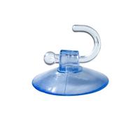 Gdfnmogo Glass Suction Cup Hooks for Smooth Surfaces - Strong Hold Wall Hangers for Kitchen Bathroom Organization - Transparent Blue PVC Sucker