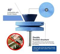 Gdfnmogo Grinding Wheel Lawn Mower Blade Sharpener for Electric Hand Drill 5.6 X 5.6 X 6.4 Centimeter Carryable Sharpening Stone Compatible with Lawn Mow