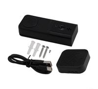 Gdfnmogo HD Smart Video Doorbell with Night-Vision, Remote Intercom & Wireless Connectivity - 1000mAh Battery Doorbell, Multi-User Shared Access for UK Use