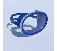 Gdfnmogo HD Tempered Glass Diving Mask with 4mm Thick Lens and Stainless Steel Frame, Anti-Fog Snorkel Goggles for Scuba Diving and Snorkeling, Wide View Prescription(Dark Blue)