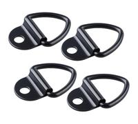 Gdfnmogo Heavy-Duty Iron Tie Down Anchor D-Ring with 12mm Mounting Hole, 7mm Thick, Load Capacity 450kg, for Trailers, Trucks, Motorcycles & Off-Road Vehi(8PCS)