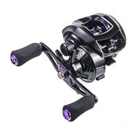 Gdfnmogo High-Speed 7.2: Fishing Reel with 25-Stage Magnetic Brake and 8kg Drag Power, Lightweight Aluminum Alloy Construction for Freshwater(AF2000 LEFT HAND)