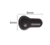 Gdfnmogo Hook Stops, 50Pcs Black Rubber Beads for CHOD Heli Rigs, 9x6mm Terminal Tackle Fishing Accessories, Guarantee Secure Swivel and Bait Screw Fixing