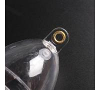 Gdfnmogo In-line Bubble Float, Hollow ABS Design for High Buoyancy and Lasting Performance, Removable Slide-through Fishing Float for Sea River Lake Use(TRANSPARENT WHITE)