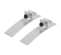 Gdfnmogo Infrared Heater Stand Feet Pair, Portable Heati Panel Legs, Aluminum Alloy standi Heater Support Brackets for 16-22mm Infrared Radiators, Floor Standi Base for Heati Plates up to 1300mm