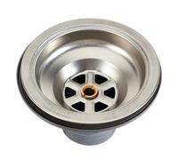 Gdfnmogo Kitchen Baroom Double Layer Waste Filtion Simple Installation Old Style Stainless Steel Sink Drain for Strainer(DRAIN+FILTER CAP)