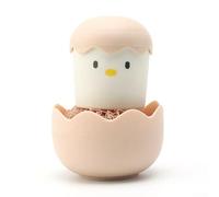 Gdfnmogo Kitchen Pot Scrubber Dishwashing Brush with Detachable Head for Pots and Pans, Creative Eggshell Cartoon Design, Fiber Bristles, 8 x 8 x 10 cm, Pink/Yellow(PINK)