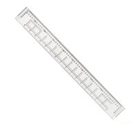 Gdfnmogo Latitude and Longitude Ruler for 1:50000 Maps, Transparent Plastic Geographic Coordinate Scale with Beveled Edges to Measure Distance - 37cm or 47cm(47cm)
