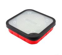 Gdfnmogo Live Bait Box for Carp Fishing, Portable Plastic Worm Storage Container with Breathable Holes and Silicone Seal, Lightweight Redworm Ke(S#（170 * 170 * 45MM)