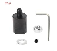 Gdfnmogo M6 Steel Motor Shaft Coupler Sleeve Set, 3.17mm 4mm 5mm 6mm 8mm Axle Coupling Chuck Adapter for 6mm Inner Hole Saw Blade, Flexible Connector Reducing(8mm)