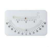 Gdfnmogo Marine Clinometer Boat Inclinometer Angle Level Gauge with Night Lighting Double Tube for Accurate Slope Measurement on Sailboats Fishing Boats(White)