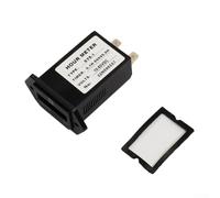 Gdfnmogo Mechanical Hour Meter Gauge for Engine Generators, 0-99,999.9 hr Range, 6V-80V DC, ABS Housing, Industrial Engine Maintenance