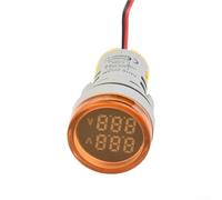 Gdfnmogo Mini Digital Voltmeter Ammeter, AC 50 500V 0 100A Panel Amp Voltage Current Meter Tester, For Mining Machinery And Industrial Applications(Yellow)