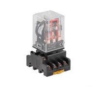 Gdfnmogo MK3P-I MK3P DC 12V 10A General Purpose Relay with 11-Pin Socket Base for Control and Automation Equipment