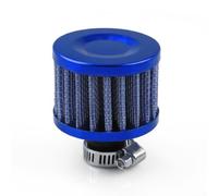 Gdfnmogo Motorcycle Air Filter for Cold Air - High-Flow Crankcase Vent Cover, Aluminum & Fabric Construction, Fit for Most Motorcycles(BLUE)