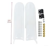 Gdfnmogo Off-Road Motorcycle Fork Guard Shock Absorber Protector Cover for 110-160cc Dirt Bikes - Front Suspension Protection Plate Compatible with TTR, CRF & KLX(WHITE (29 CM LO))