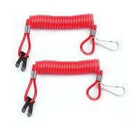 Gdfnmogo Outboard Motor Safety Lanyard for Ignition Kill Switch Cord, Boat Engine Stop Rope with PU & Aluminum Alloy, Compatible with For Inflatable Boat