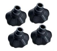 Gdfnmogo Outdoor Camping Chair Foot Pads Set of 4 Non Slip Chair Leg Protectors Floor Mats Anti Sinking Support Base for Folding Chairs Multiple Diameters Available Black(15mm)