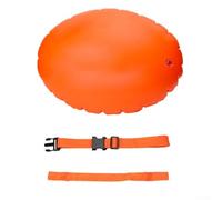 Gdfnmogo Outdoor Inflatable Swim Float with Dual Chamber Safety Design, 25 Mil PVC For Durable For Ring for Adults and Children, Bright Orange Waist-Worn Pool Float