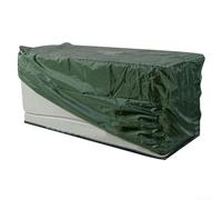 Gdfnmogo Oxford Cloth Garden Storage Cabinet Cover Waterproof Outdoor Furniture Protector for Deck Box Green Gray Outdoor Storage Box Cover(Green 123x62x55cm)