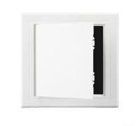 Gdfnmogo Panel Inspection Hatch Cover for Walls - ABS Plastic 100x100mm to 200x200mm White Repair Door with Hinged Design Compatible with Plumbing and Electrical Systems(120 * 150mm)