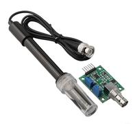 Gdfnmogo PH Sensor Kit for Arduino with PH Electrode Probe and Module, 0-14 Detection Range, BNC Connector, ≤5S, Plastic Shell, Compatible with DIY Electronics Projects(pH kit)