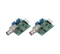 Gdfnmogo PH Sensor Module for Arduino and BNC Devices, 0-14 pH Value Detection, Compatible with pH Electrode Probes, Green Plastic Shell, 2 Pack