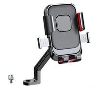 Gdfnmogo Phone Mount, Guaranteeing -Second Lock Installation, Shock-Absorbing Six-Claw Bracket, Alloy Construction, for Motorcycle and E-(D)