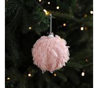 Gdfnmogo Pink Soft Foam Ball Blossom Christmas Tree Ornament Hanging Decoration for DIY Party and Holiday Décor with Elegant Floral Design, Lightwe(STYLE C)