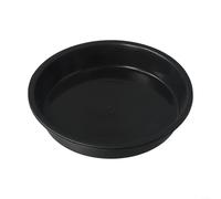 Gdfnmogo Plant Saucer Trays 2 Pack Round PP Plastic Drip Tray for Indoor Succulent Plants Flower Pots 4/6/7/8/10 Inch Black Drainage Tray(6 inch)