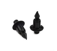 Gdfnmogo Plastic Fender Clips 50 Pack 6MM Motorcycle Fairing Retainer Clips Plastic Push Pin Rivets Panel Trim Fasteners Body Mount Kit Compatible With Honda Suzuki Black