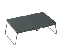 Gdfnmogo Portable Camping Table, Lightweight Foldable Aluminum Table for Hiking and Picnics, Stable Outdoor Tabletop for BBQ and Travel, 32x21x12cm(Mountain Mist Green)