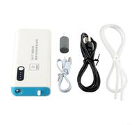 Gdfnmogo Portable Fishing Aerator Air Pump USB Rechargeable Oxygen Supply with Light for Live Bait Bucket Night Fishing 3000mAh Battery White Blue