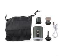 Gdfnmogo Portable Outdoor Air with LED Light for Sleeping Pads, 1600mAh Battery, 17W Power, 4 Nozzles Included, Magnetic Hook for Camping(Green)