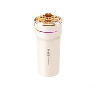 Gdfnmogo Portable USB Cool Mist Air Humidifier with 500ml Capacity, Quiet Operation, Auto Shut-Off, Continuous and Intermittent Modes, Includes 12 Replacement Filters(beige)
