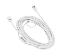 Gdfnmogo Power Cable for Ultra, Pro 5S 2K, Pro 4, Pro 3, and Go2 Security Cameras, 5.2m/8m/10.4m IP65 Waterproof TPE Extension Charging Cord, White(7.6 m)