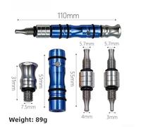 Gdfnmogo Professional Automotive Dent Repair Kit - Paintless Body Panel Puller Tool with Interchangeable Steel Tips for DIY Car Dent Removal, No Damage(A)