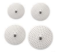 Gdfnmogo Professional Moka Pot Filter Funnel Stainless Steel Coffee Ground Reducer Replacement Part For Italian Espresso Coffee Maker 2 4 6 9 Cups Silver(2 Cups)