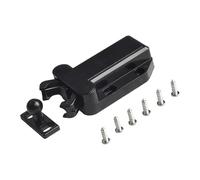 Gdfnmogo Push to Open Cabinet Latch Non Magnetic Cupboard Push Catch Loft Hatch Door Press Lock Aic Hatch Lock Push Release Latch Panel Door Catch Furniture Door Catch for Cabi and Cupboar(BLACK)