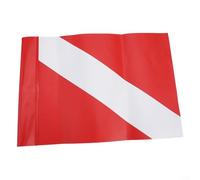 Gdfnmogo PVC Scuba Diving Flag with High Visibility Red and White Design, Dive Marker for SCUBA and Snorkelling, Banner for