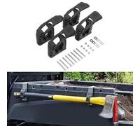 Gdfnmogo Quick Release Rubber Clamp Mount Kit for Securing Tools and Gear on UTV, RV, Trucks - Long Lasting Black Rubber Construction Fits 1-15 to 1-12 Inch(4 Sets)