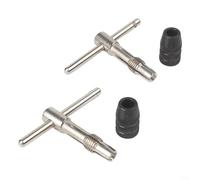 Gdfnmogo Ratchet Tap Holder Wrench with Adjustable T Handle for Machine Screws Designed for Easy One Handed Use and Long Term Durability (2PCS 3-6mm)