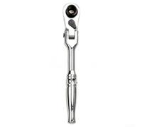Gdfnmogo Ratchet Wrench 1/4 Inch Drive with Reversible Mechanism for Socket Changes, 5-Degree Swing for Tight Spaces, Includes 2 Pack(Sliver)