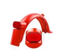 Gdfnmogo Rear Mudguard and Taillight Kit for Xiaomi Pro/Pro2 Electric Scooter, ABS+PC Construction, 32x13x3cm, White or Colored Options(RED)