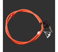 Gdfnmogo Red Pump Hose for Bicycle Tire Inflator with US UK and Nozzle Compatibility 118cm Replacement Tube for Road Mountain and Comm