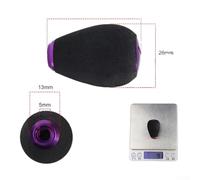 Gdfnmogo Replacement Fishing Reel Handle Knob with For EVA Grip and Aluminum Alloy Core, 39x26x26mm, Compatible with Various Spinning Reels, Incl(PURPLE)