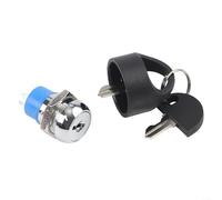 Gdfnmogo Replacement Mobility Scooter Ignition Switch, Guaranteeing Secure Start Stop Lock Function, Zinc Alloy Chrome Plated, for Pride Models