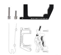 Gdfnmogo Road For Bike Disc Brake Adapter - Flat Mount to Direct Mount Conversion Bracket for 160mm Rotors, Aluminum Alloy Frame Mounting Holder(FRONT BRAKE 160)